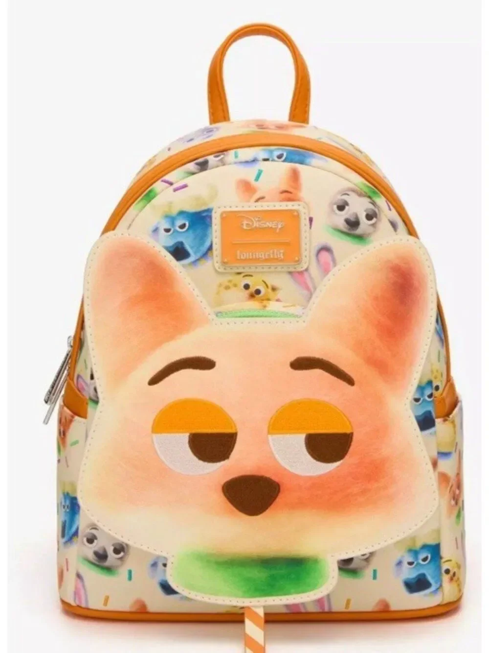 Loungefly Zootopia 2 Nick Wilde Cotton Candy Cosplay Fox Mini Backpack NWT